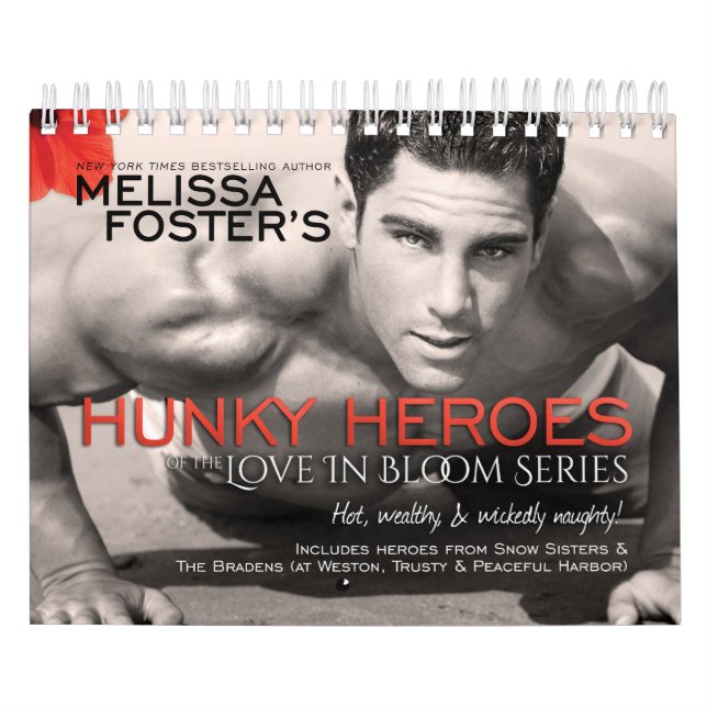 Hunky Helden der Liebe in Bloom Series Calendar Kalender (Titelbild)