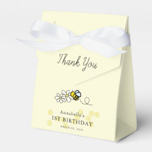 Hunny Bee Daisy Floral Yellow Girl Geburtstag Geschenkschachtel