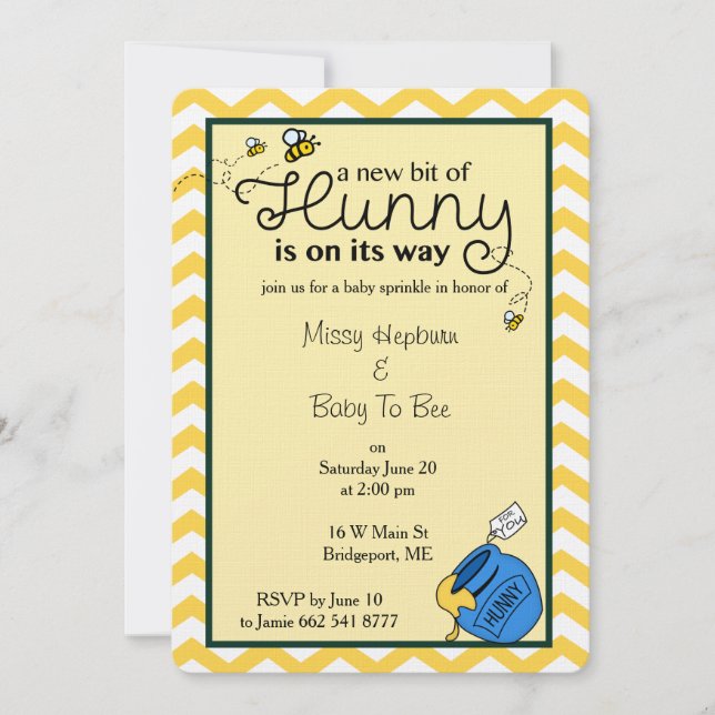 Hunny-Bit Einladung (Vorderseite)