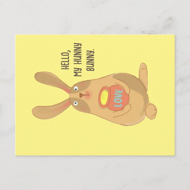 Hunny Bunny Postkarte (Vorderseite)