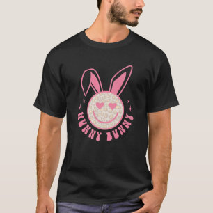 Hunny Bunny Smile Leopard Bunny Face Lächeln Icon T-Shirt
