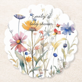 Hunny Wildblume Baby Dusche Untersetzer