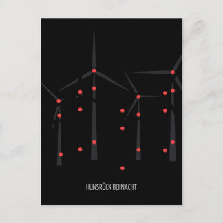 Hunsrück bei Nacht II Postkarte