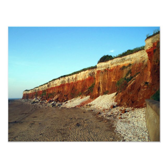 Hunstanton Cliff Foto Print (Vorne)