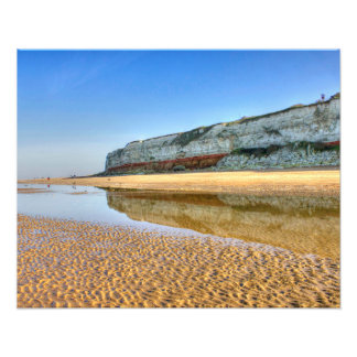 Hunstanton Cliffs Reflected at Low Tide, Norfolk Fotodruck