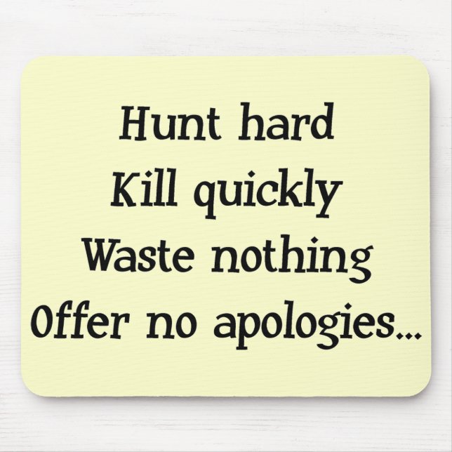 Hunt Hard Mousepad (Vorne)