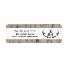 "Hunt is Over" Rustikale Antler Barnwood-Hochzeit
