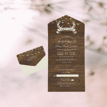 "Hunt is Over" Rustikale Antler Strings Light Wedd