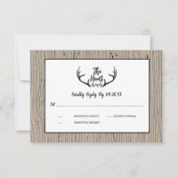"Hunt is Over" Rustikaler Antler Barnwood Wedding 