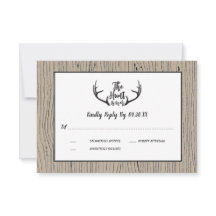 "Hunt is Over" Rustikaler Antler Barnwood Wedding 