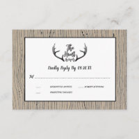 "Hunt is Over" Rustikaler Antler Barnwood Wedding 