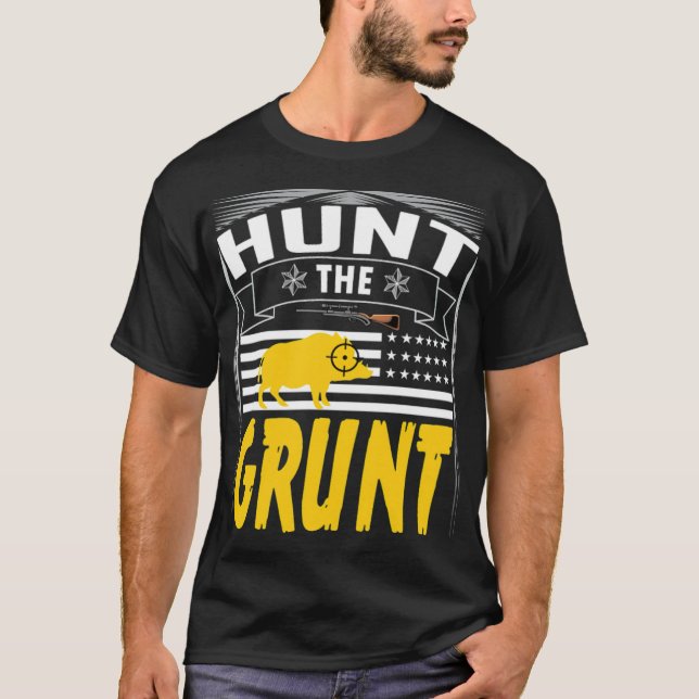 Hunt the boston terrier animals  T-Shirt (Vorderseite)
