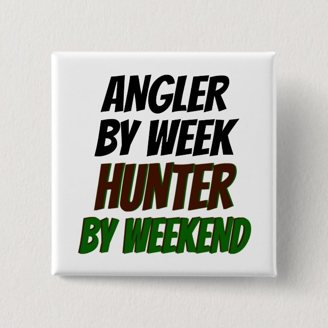 Hunter Angler Button (Vorderseite)