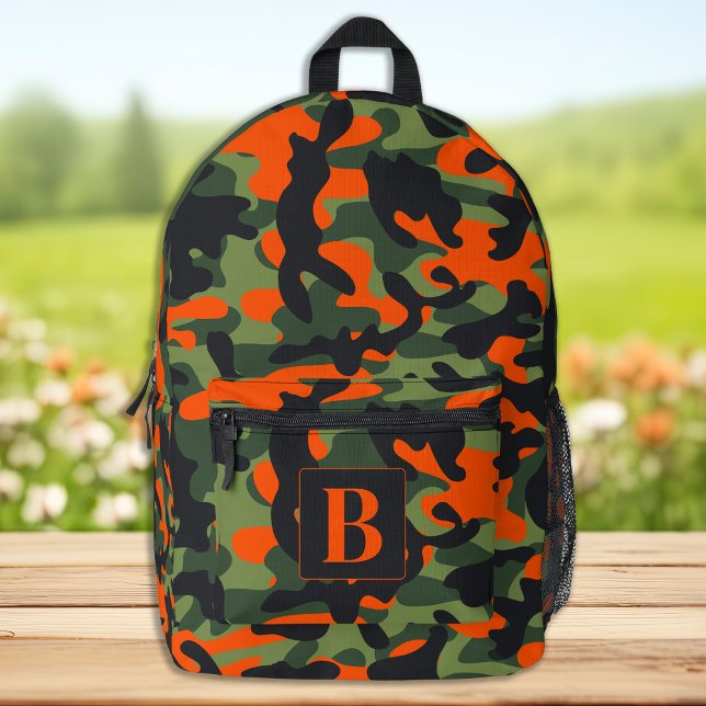 Hunter Camouflage Personalisiert Monogram Camoufla Bedruckter Rucksack (Von Creator hochgeladen)