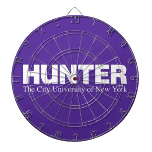 Hunter College CUNY Akademisches Logo Dartscheibe