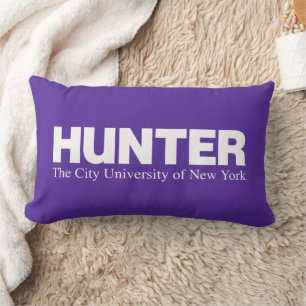 Hunter College CUNY Akademisches Logo Lendenkissen