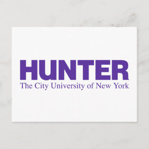 Hunter College CUNY Akademisches Logo Postkarte