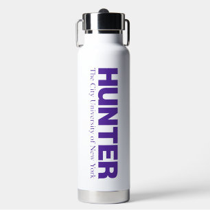 Hunter College CUNY Akademisches Logo Trinkflasche