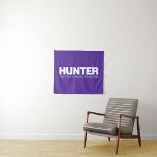 Hunter College CUNY Akademisches Logo Wandteppich