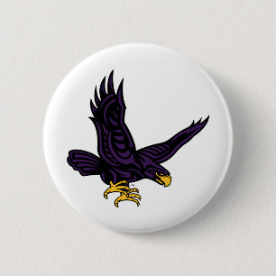 Hunter College Hawk Button