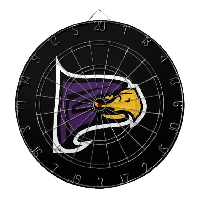 Hunter College Hawk Profil Maskottchen Dartscheibe (vorne)