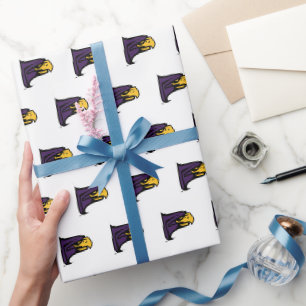 Hunter College Hawk Profil Maskottchen Geschenkpapier