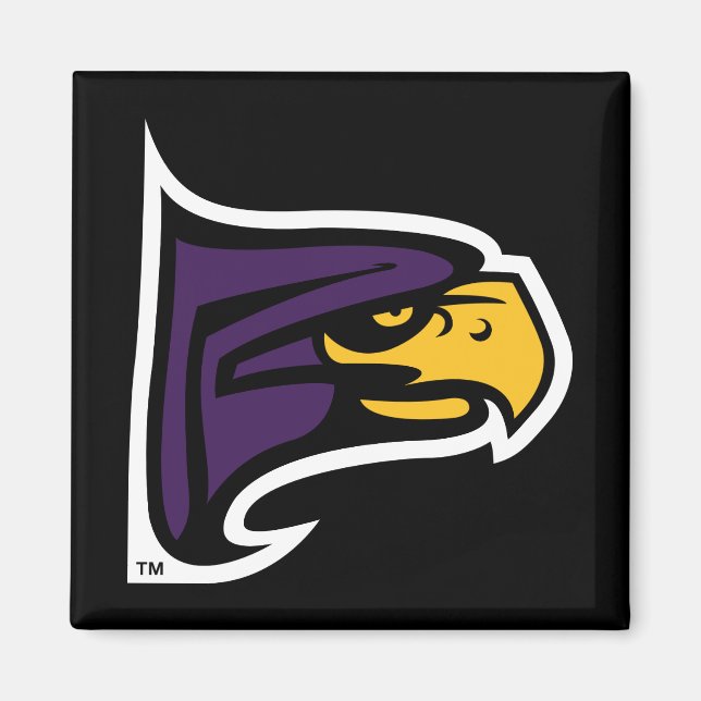 Hunter College Hawk Profil Maskottchen Magnet (Vorne)