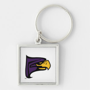 Hunter College Hawk Profil Maskottchen Schlüsselanhänger