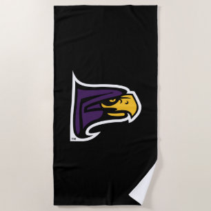 Hunter College Hawk Profil Maskottchen Strandtuch