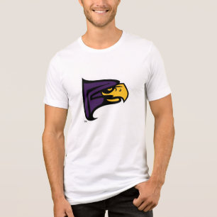 Hunter College Hawk Profil Maskottchen Tri-Blend Shirt