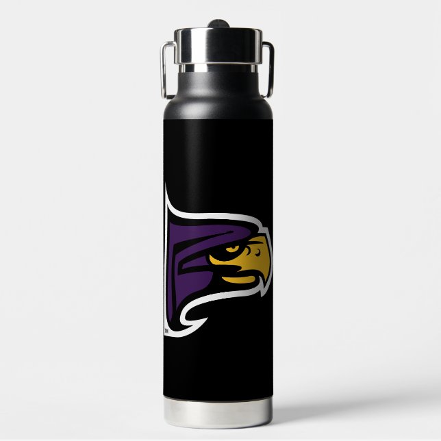 Hunter College Hawk Profil Maskottchen Trinkflasche (Vorderseite)