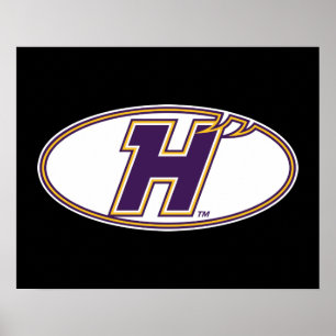 Hunter College Hawks Athletik-Logo Poster