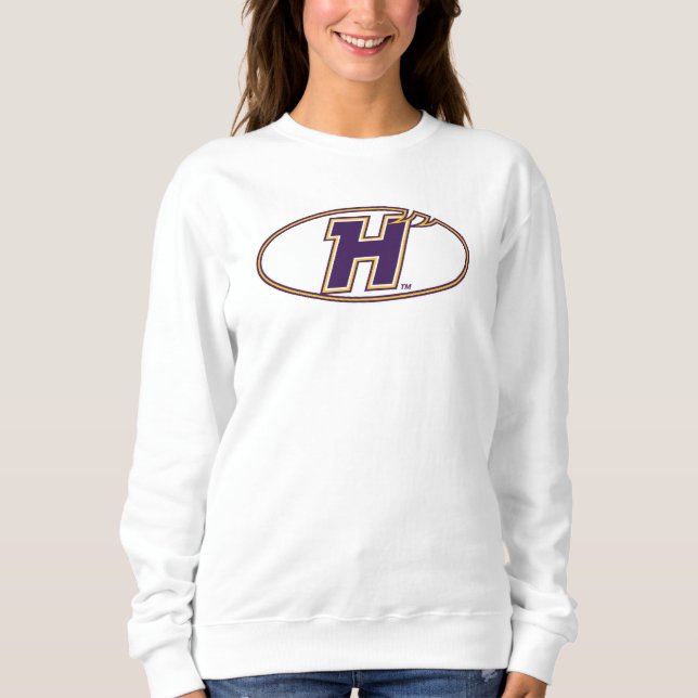 Hunter College Hawks Athletik-Logo Sweatshirt (Vorderseite)
