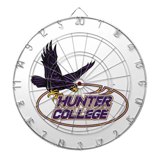 Hunter College Hawks Maskottchen Dartscheibe (vorne)