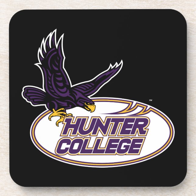 Hunter College Hawks Maskottchen Getränkeuntersetzer (Vorderseite)