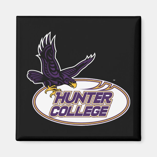 Hunter College Hawks Maskottchen Magnet (Vorne)