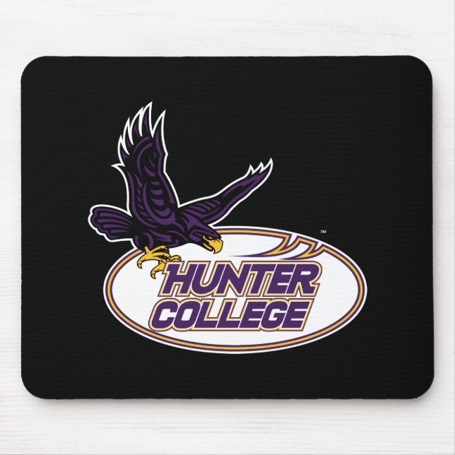 Hunter College Hawks Maskottchen Mousepad (Vorne)