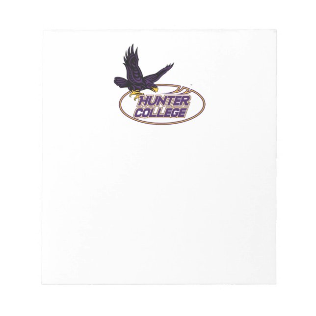 Hunter College Hawks Maskottchen Notizblock (Vorderseite)