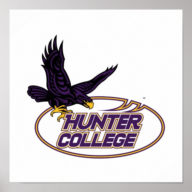 Hunter College Hawks Maskottchen Poster (Vorne)