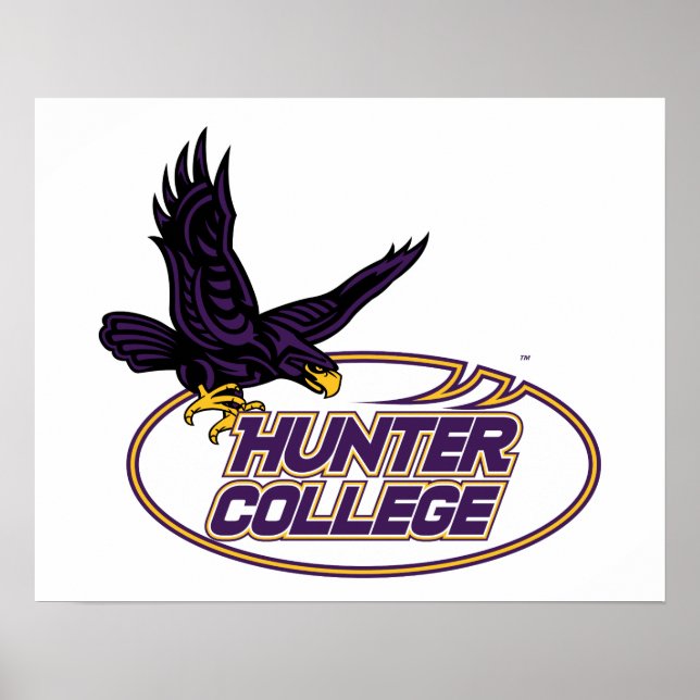 Hunter College Hawks Maskottchen Poster (Vorne)