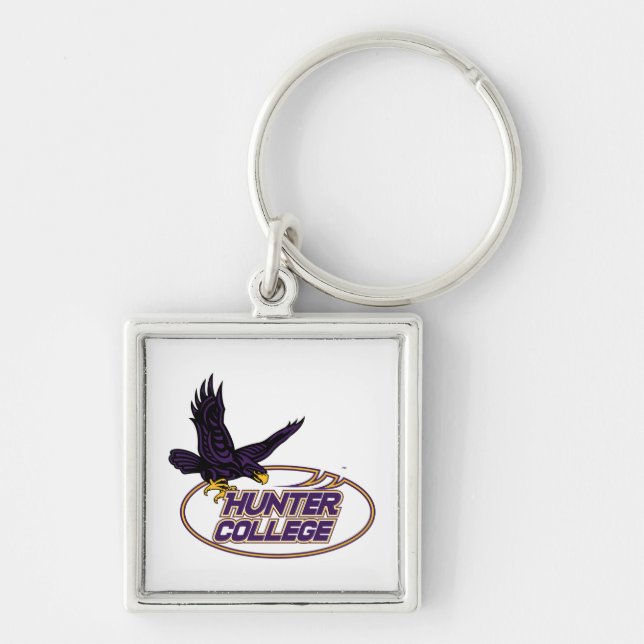 Hunter College Hawks Maskottchen Schlüsselanhänger (Vorne)