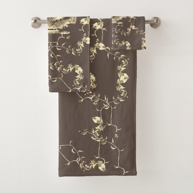 Hunter Country Wood Knot Buck Deer Badhandtuch Set (Insitu)