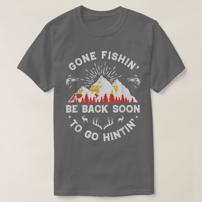 Hunter Deer Junting Fisherman Fish Hunt G T-Shirt (Design vorne)