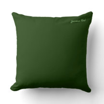 Hunter Forest Green Throw Kissen