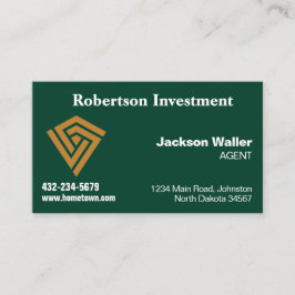 Hunter Green Calling Card for Any Business Visitenkarte
