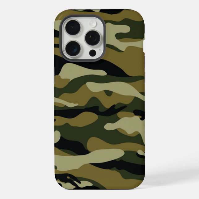 Hunter Green Camouflage iPhone Hülle (Rückseite)