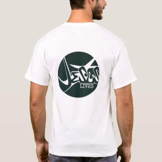 Hunter Green Circle Jesus Rette Graffiti T-Shirt