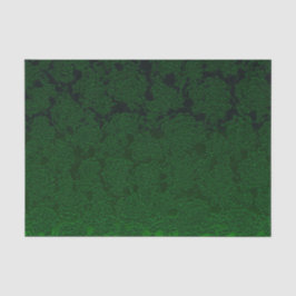 Hunter Green Elegant Sukkulentes Muster Decoupage Seidenpapier