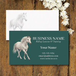 Hunter Green Horse Trainer Riding Lessons  Visitenkarte