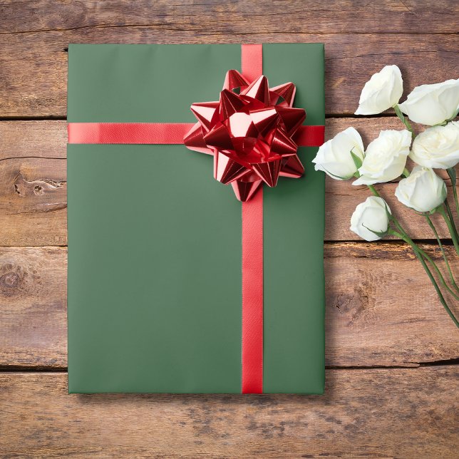 Hunter Green Solid Color | Classic | elegant Geschenkpapier (Von Creator hochgeladen)